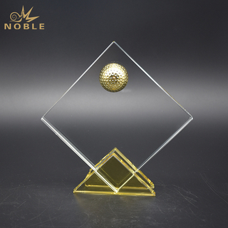 Custom Crystal Golf Trophy