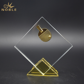 Custom Crystal PingPang Trophy