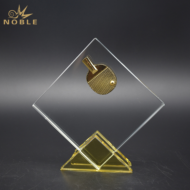Custom Crystal PingPang Trophy