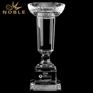 Custom Pillar Crystal Corporate Trophy Cup