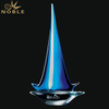 Sailing Award Art Hand Blown Glass Trophy 