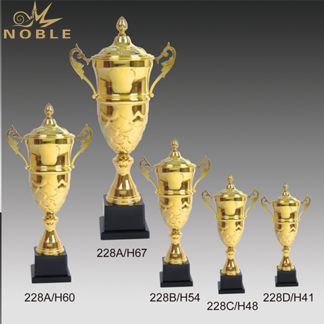 Five Sizes Gold Metal Trophy Cup