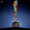 Colorful Liuli Trophy with Crystal Base