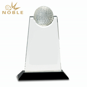 Custom Crystal Award Golf Trophy