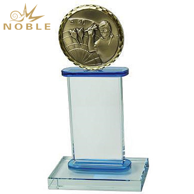 186---NB-SSY081 MEDAL & CRYSTAL 18cm crystal collumn for 60mm medals