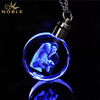 Cheap Octagon Laser Etched Engraved Keychain