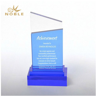 Cobalt Accent Column Trophy