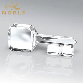 Custom Made Key Shape Blank Crystal Trophy