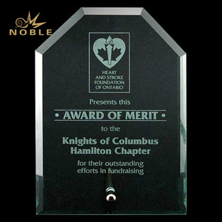 Jade Glass Plaque Awards Corporate Trophy
