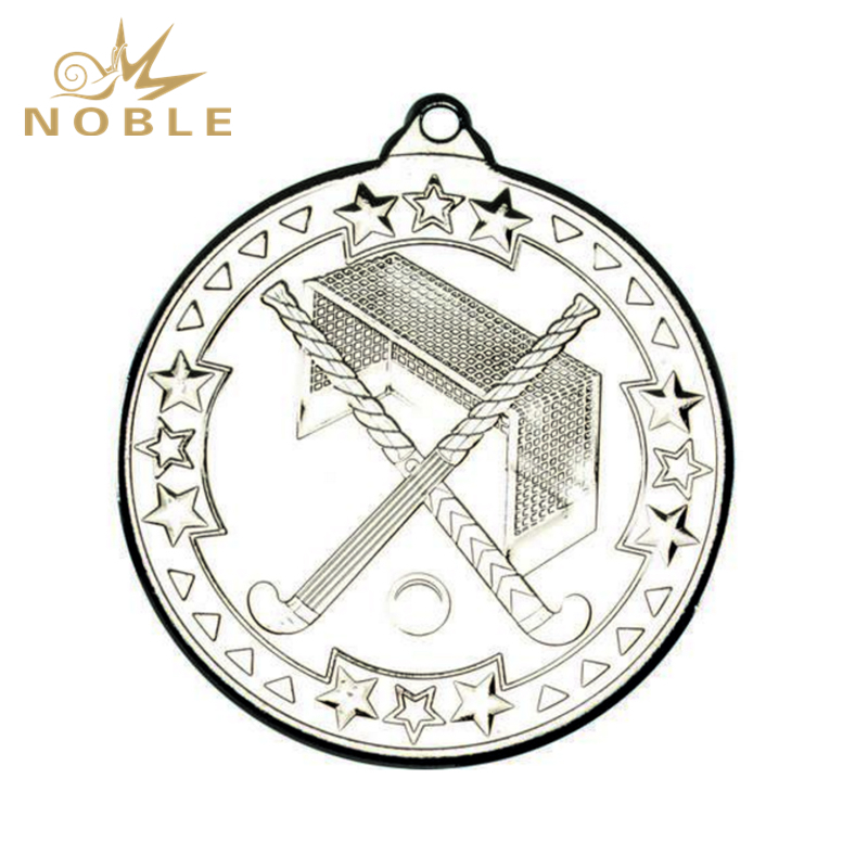 New Design Metal Silver Hockey Medal