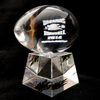 Custom Made 3D Laser American Football Crystal Trophy NFL Trophy Award