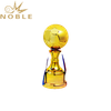 High Quality Shiny Golden Ball Metal Soccer Trophy