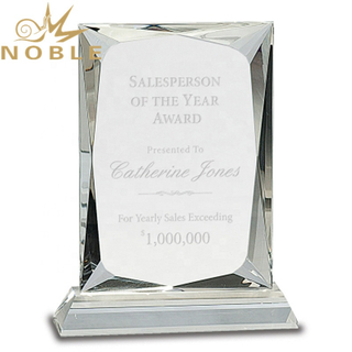 High Quality Best Selling Custom Rectangle Prism Crystal Award