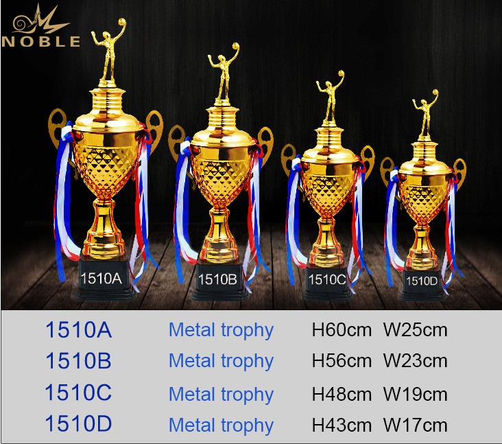 Noble Gold Metal Custom Sports Volleyball Trophy Cups