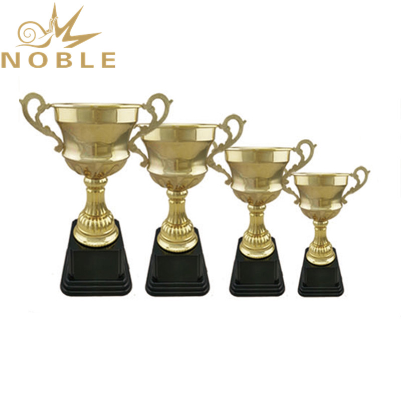 Noble Gold Plated Metal Champion Cup Trophy for Cycling Competitions