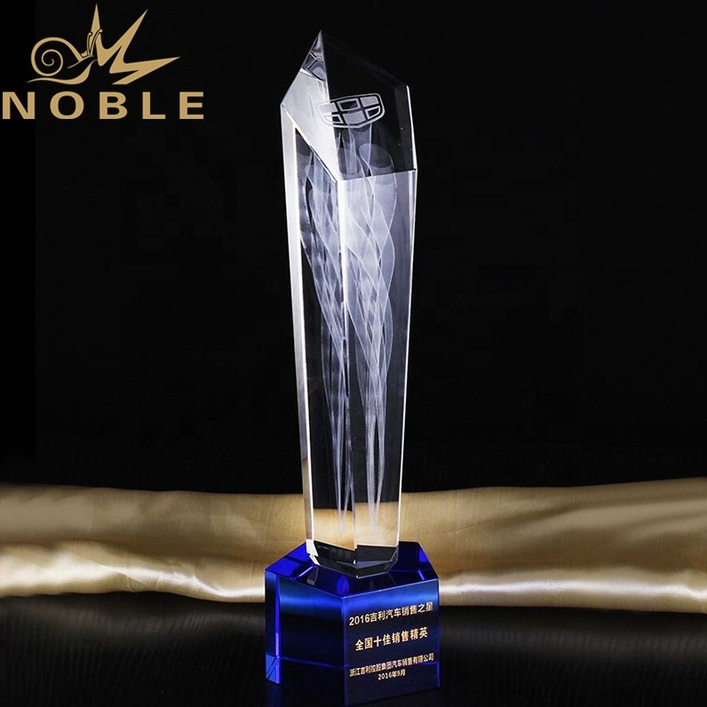  High Quality Custom 3d Laser Engraving Crystal Trophy