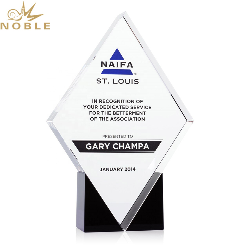 Custom New Design Paradigm Optical Crystal Plaque Award