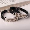 Best Selling Expo 2020 Dubai UAE Souvenir Gifts High Quality Custom Souvenir Embroidery Wristband