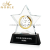 High Quality Souvenir Gift Custom Crystal Star Trophy With Clock
