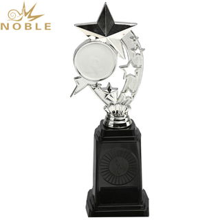 New Design Plastic Star Award with Your Logo Printed on Base 
