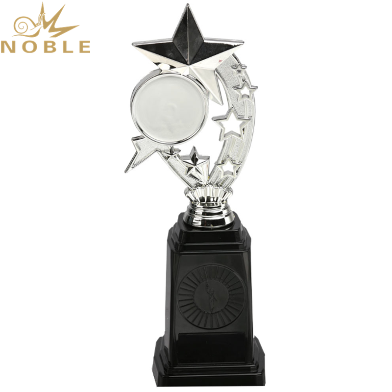 New Design Plastic Star Award with Your Logo Printed on Base 