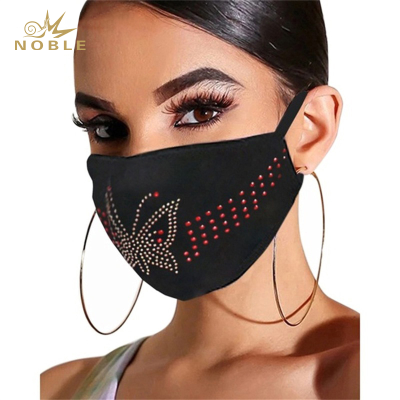 Custom Design Rhinestone Decoration Party Reusable Face Mask