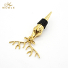 Custom Decoration Metal Wine Bottle Stopper Deer Head Shaped Bottle Stopper