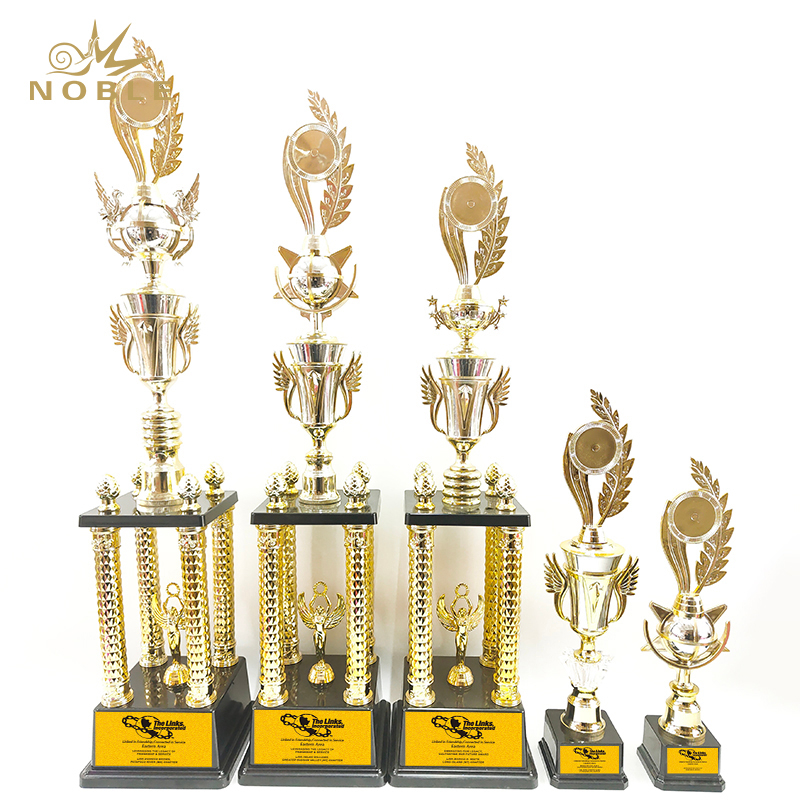 Custom Cheap Price High Quality Sport Soccer Metal Trophy Wholesale Award Medals Medallion And Trophies