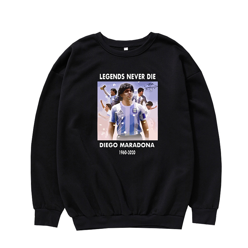 Custom Printing Diego Maradona Blank Pullover Sweatshirt for Pray for Maradona