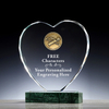 Popular Marble Base Custom Sports Archery Medal Champion Crystal Heart Trophy