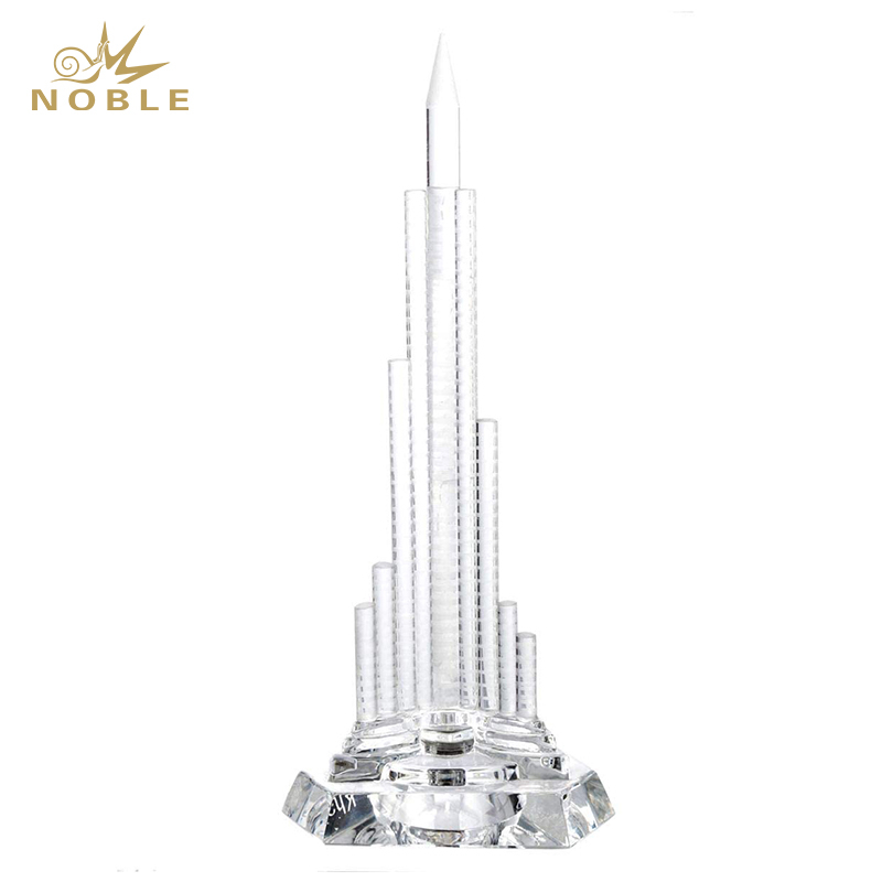 Dubai Famous Landmark Tourist Souvenir Gift Crystal Replica Burj Khalifa 3D Crystal Khalifa Tower