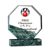 High Quality Custom Champion Sports Bowling Trophy Crystal Plaque with Marble Base 