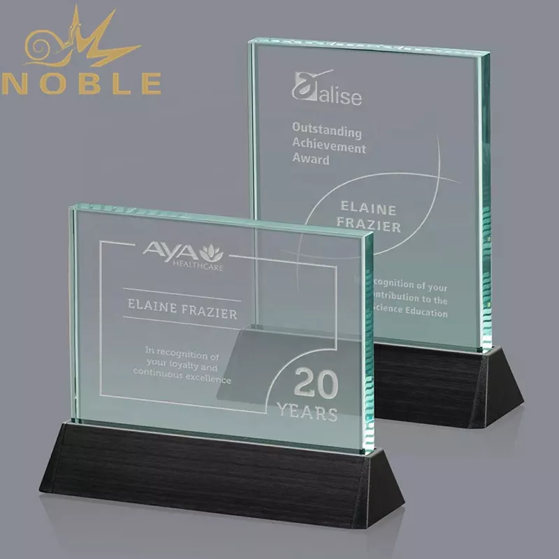  Jade Glass Plaque Award Trophy