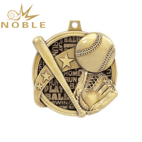 Cheap Sports Souvenir Metal Bespoke Medal Folk Art Baseball Medal
