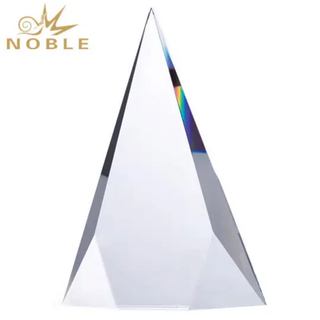 Custom Free Engraving Blank Crystal Pyramid Custom Crystal Trophy