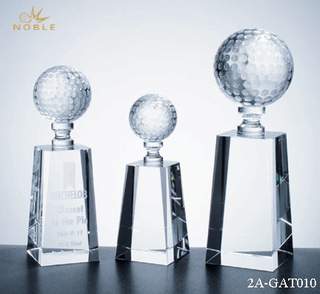 Optical Engraving Crystal Golf Sport Trophy