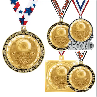 Free Art Zinc Alloy 3D Metal Award Gold Silver Soccer Football Volleyball Medals And Trophies Race Custom Sports Medal