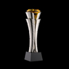 High Quality Customized Gold Silver Bronze Metal Torch With Diamond On Top Business Gift Custom Logo Achievement Trophy Awards