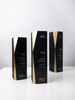 High Quality Gold Black Metal Aluminum Tower Custom Bespoke Etched Logo Business Gift Craft Trophy Awards