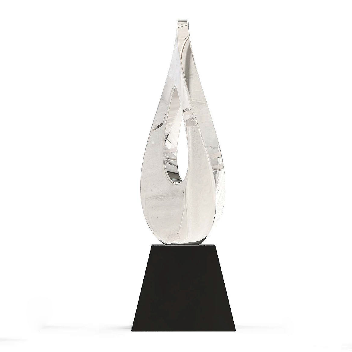High Quality Customized Shape Gold Silver Bronze Metal Flame Business Gift Custom Logo Trophy Awards