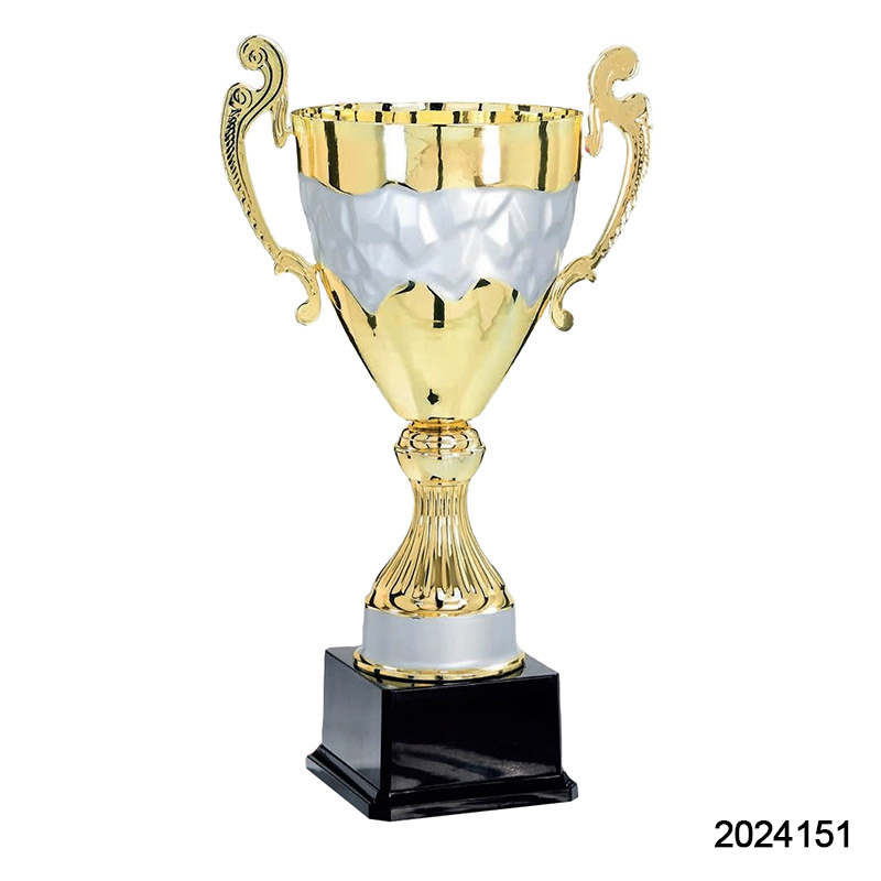 2024 New Design Different Size Custom Made Marble Base Sports Golf Soccer Basketball Marathon Custom Logo Gold Metal Gold Dance Trophy Cup 