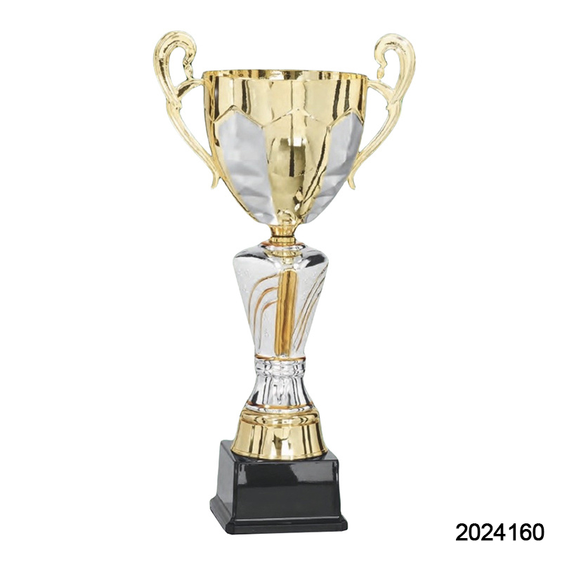 2024 New Design Different Size Custom Made Marble Base Sports Golf Soccer Basketball Marathon Custom Logo Gold Metal Gold Dance Trophy Cup 