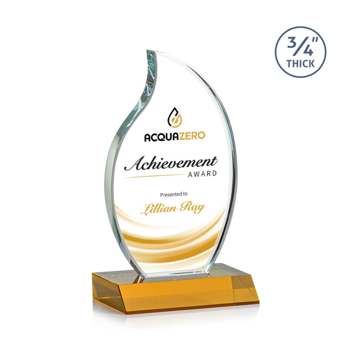 Noble Wholesale Cheap Different Color Options Outdoor Sports Business Gift Custom Personalized Logo Glass Trophy Award Plaque