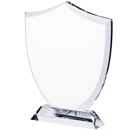Noble Honor Shield Crystal Glass Outdoor Sports Customized Personalized Bespoke Logo Golf Trophy Award