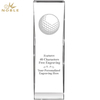 Noble Impact Crystal Glass Outdoor Sports Customized Personalized Bespoke Logo Golf Trophy Award