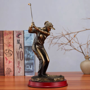 Noble High Quality Resin With Custom Logo Business Gift Sports Awards Golf A Hole in One Trophy Hand Craft