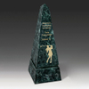 Noble Manufacturer Marble Pyramid Awards Custom Bespoke Logo Golf Trophy Award Crafts
