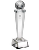 Noble Manufacturer Golf Ball 3D Laser Crystal Glass Outdoor Sports Gift Customized Bespoke Logo Golf Trophy Award Hand Craft