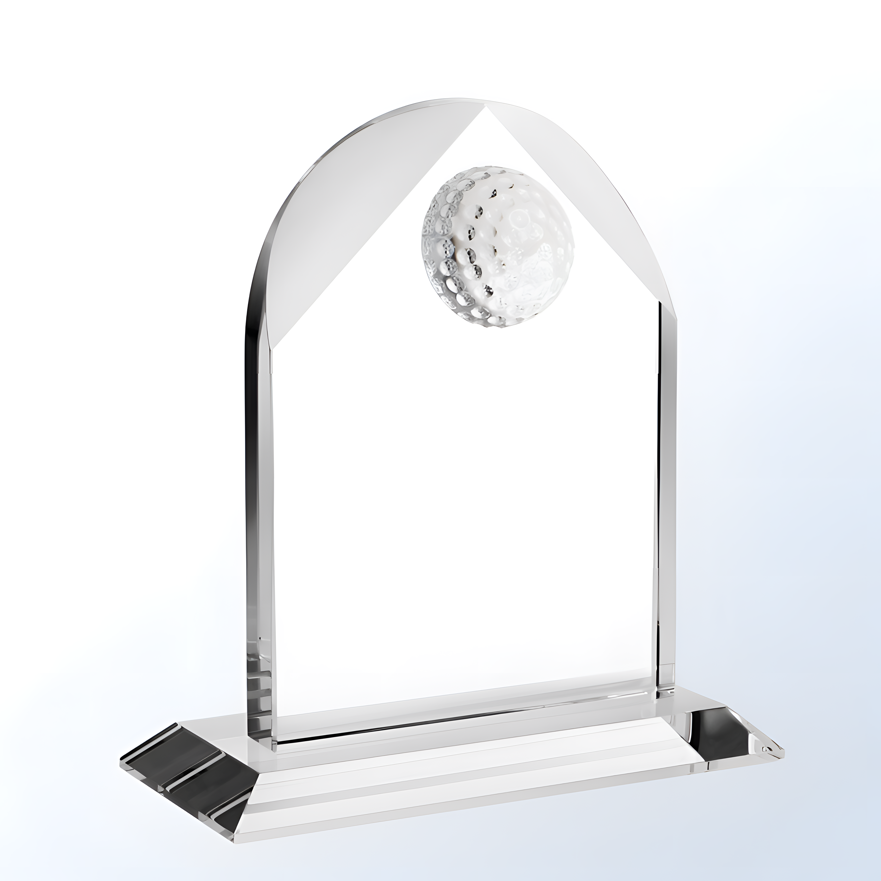 Noble High Quality K9 Crystal With 3D Laser Business Gift Sports Awards Custom Bespoke Logo Golf A Hole in One Trophy Hand Craft