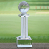 Noble High Quality K9 Crystal With 3D Laser Business Gift Sports Awards Custom Bespoke Logo Golf A Hole in One Trophy Hand Craft